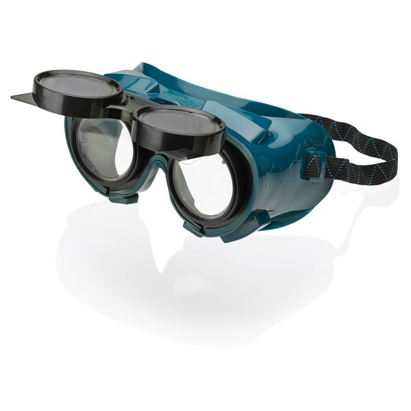 Flip Front Welding Goggles — GREEN