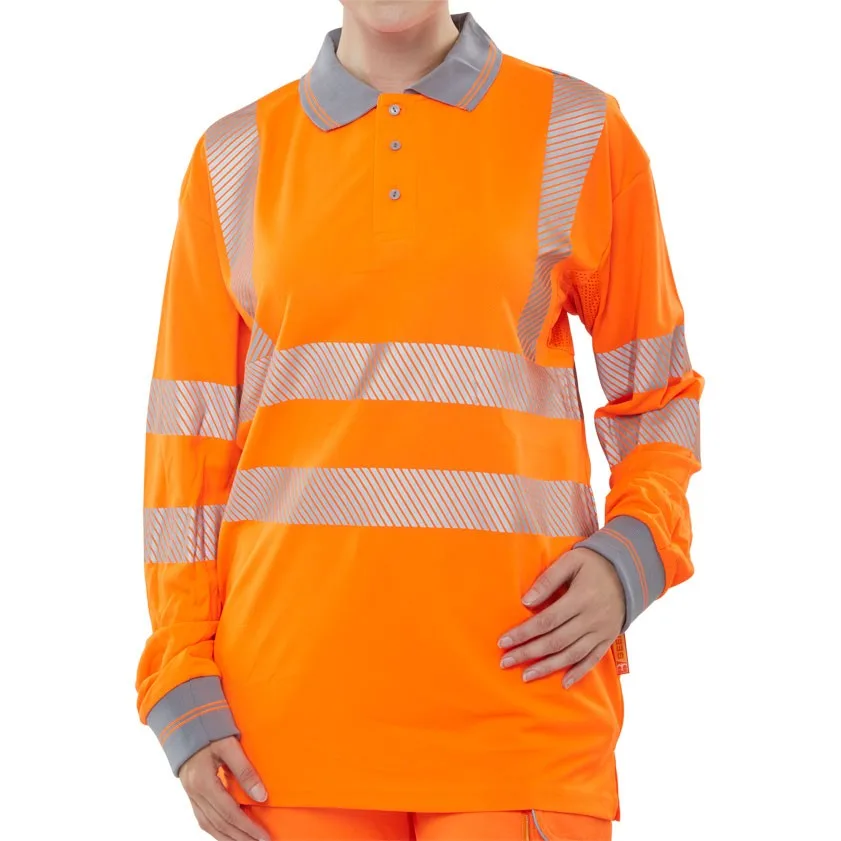 Hiviz Executive Long Sleeve Polo