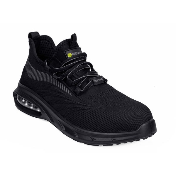 Beeswift Sutton Flyknit Composite Bubble Sole Safety Work Trainer S1Pl — BLACK