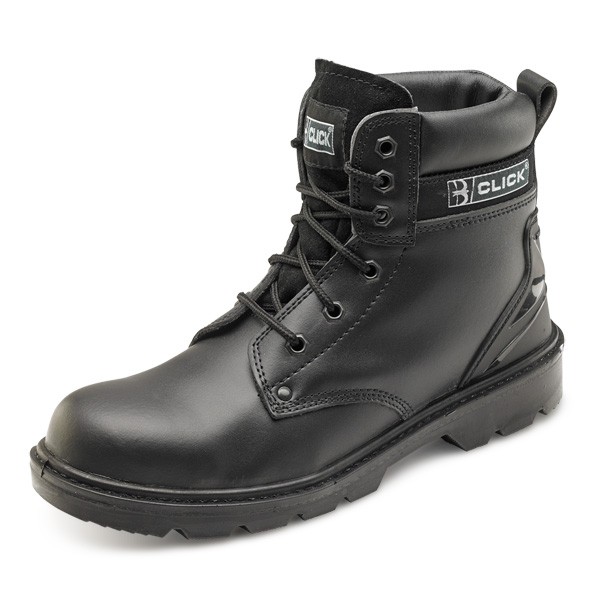 Beeswift Smooth Leather 6 Inch Boot — BLACK