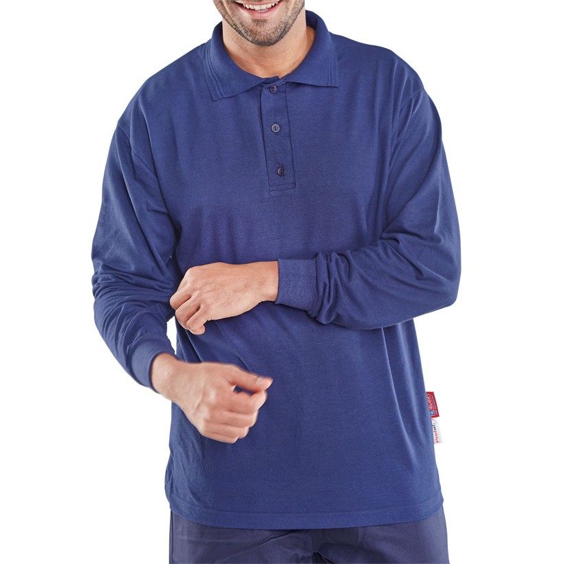 Protex Fire Retardant Polo Long Sleeve