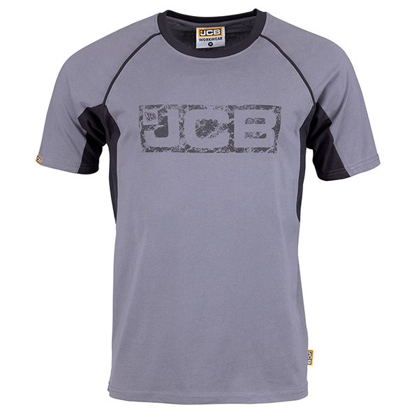 JCB Workwear Trade T-Shirt — GREY / BLACK
