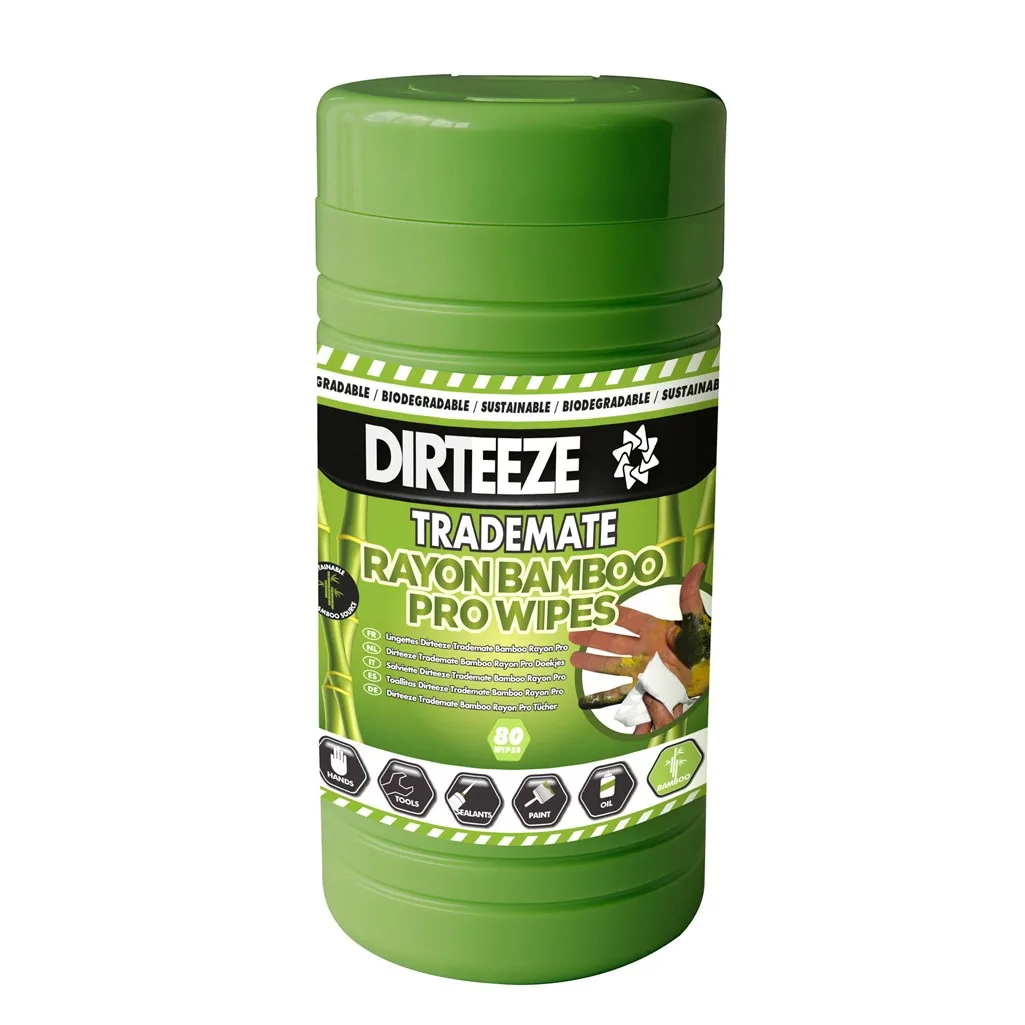 Dirteeze Trademate Rayon Bamboo Pro Wipes