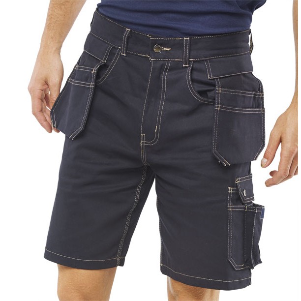 Grantham Multi-Purpose Pocket Shorts — NAVY BLUE