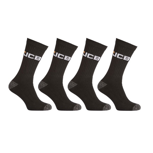 JCB Workwear Apparel Socks Black/Grey 6-11