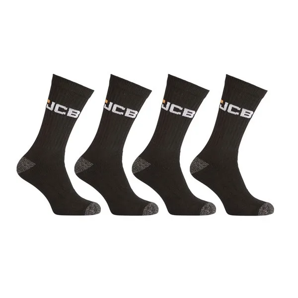 JCB Workwear Apparel Socks Black/Grey 6-11