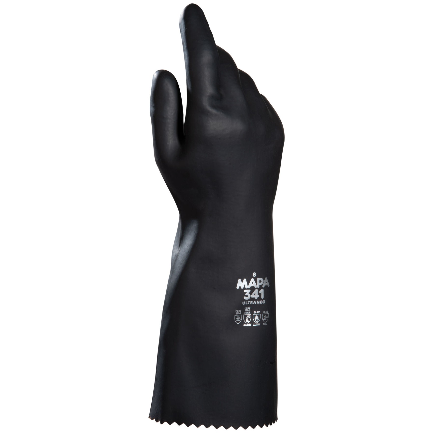 Mapa Ultraneo 341 Gauntlet Gloves — BLACK