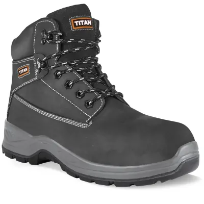 Titan Holton Black Nubuck Safety Boot