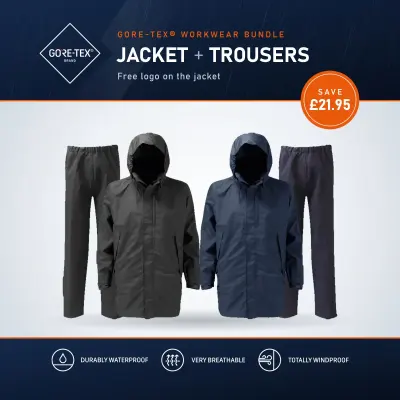 GORE-TEX® Wet Weather Workwear Bundle – Jacket & Trousers