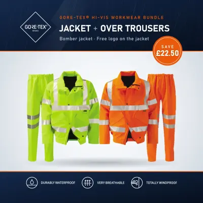GORE-TEX® Hi-Vis Bomber Bundle – Jacket & Over Trousers