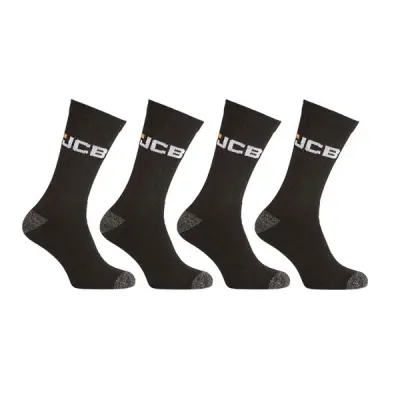 JCB Workwear Apparel Socks Black/Grey 6-11
