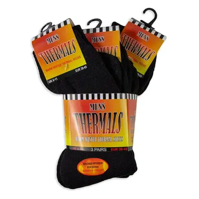 Beeswift Thermal Winter Socks Black 6-11