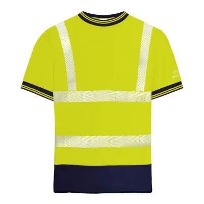 Laser: HI-VIS Two-Tone Short Sleeve Tee Shirt