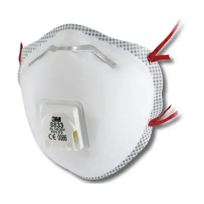 3M 8833 Mask P3V R (Pack of 10)