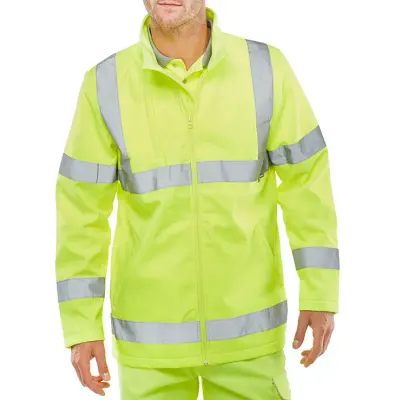 Beeswift Hi-vis Soft Shell Lightweight Jacket