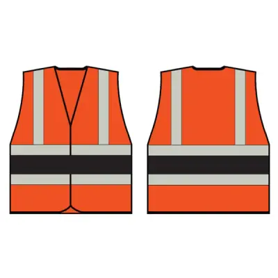 Beeswift Orange Wceng Vest With Black Band