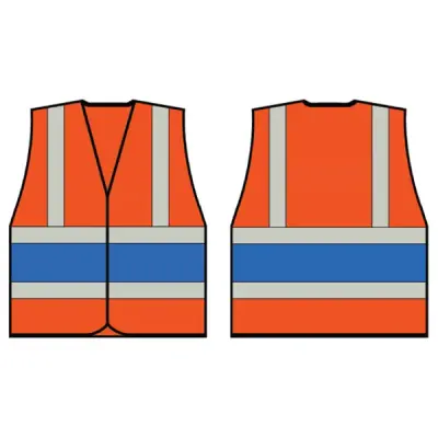 Beeswift Orange Wceng Vest With Royal Band