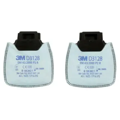 3M D3128 Secure Click P2 R Filter (Pack of 20)