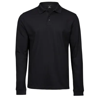 Luxury stretch long sleeve polo (1406)
