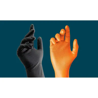 Sterimax PowerHold Black Diamond Grip Nitrile Gloves 8g (Case of 1,000)