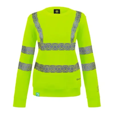 Beeswift Envirowear Recyclable Womrns Hi Vis Sweatshirt