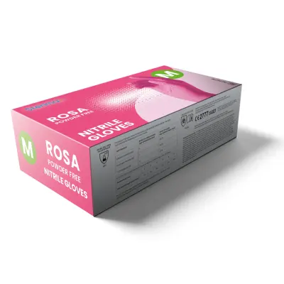 Sterimax Rosa Pink Nitrile Examination Gloves 3.5g (Case of 1,000)