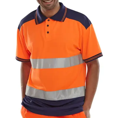 Beeswift Hi-Vis Two-Tone Polo Shirt