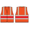 Beeswift Orange Wceng Vest With Red Band