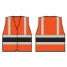 Beeswift Orange Wceng Vest With Black Band