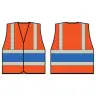 Beeswift Orange Wceng Vest With Royal Band